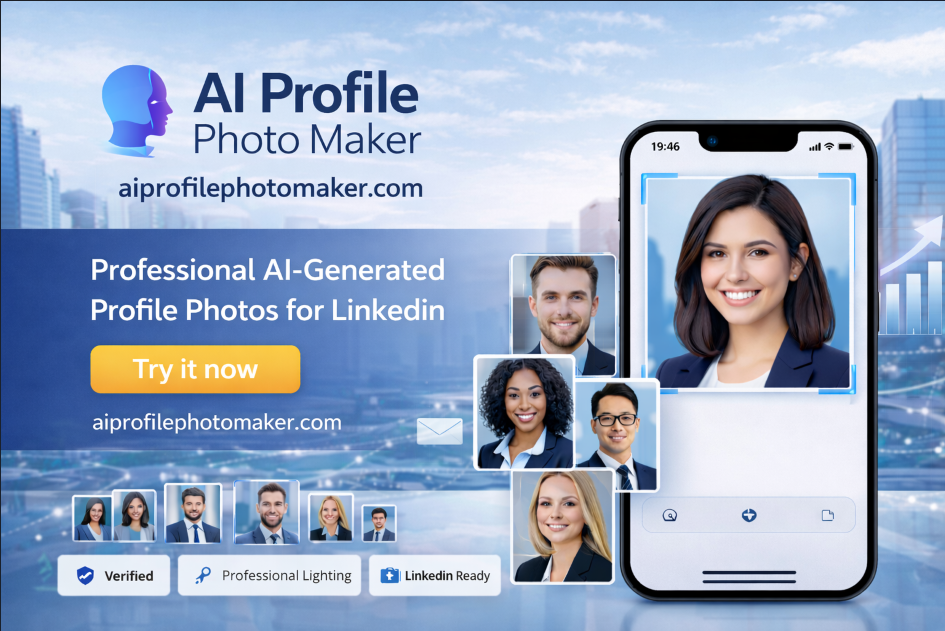 AI Profile Photo Maker homepage preview